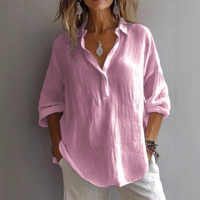 Hortensia | Blouse Élégante en Lin