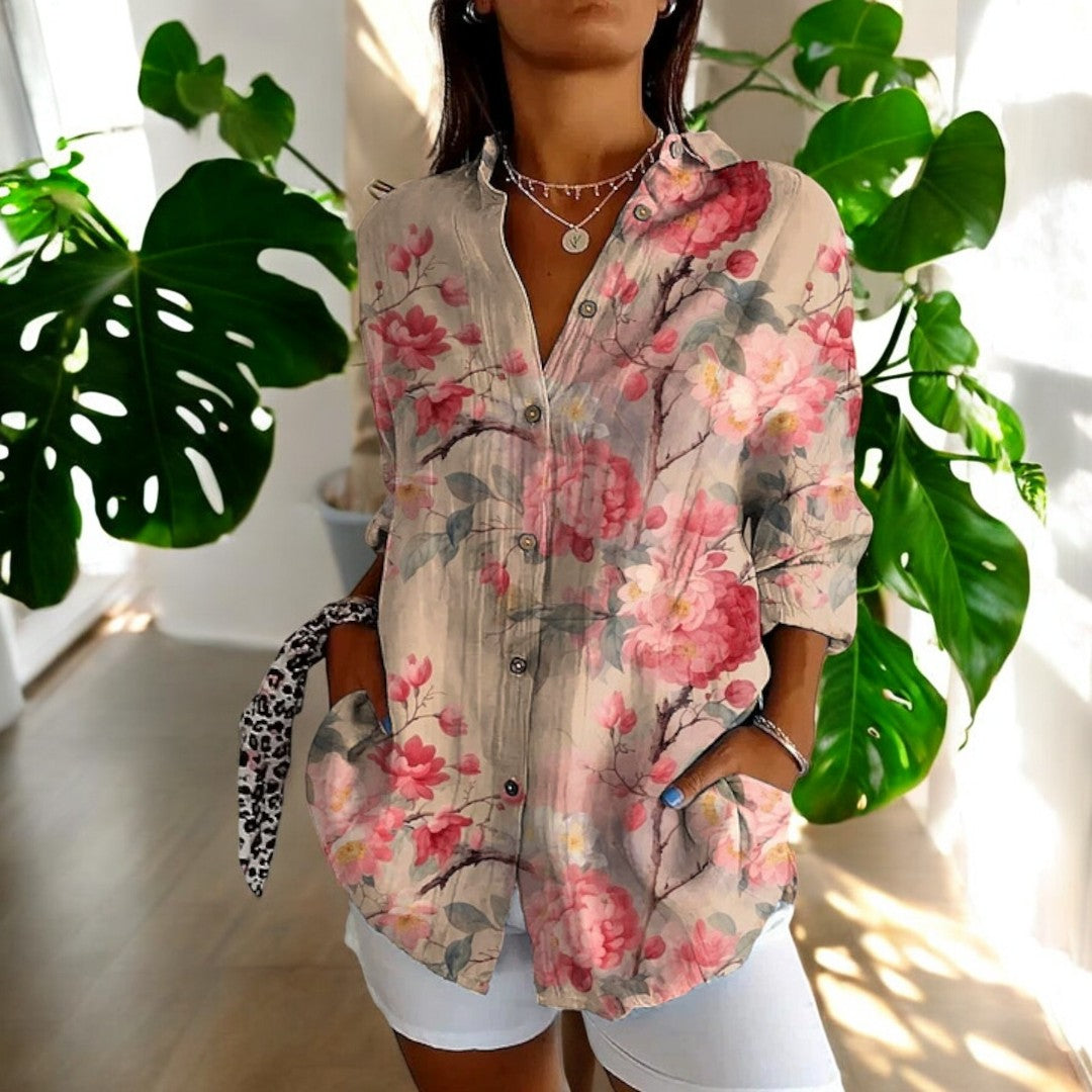 Joséphine | Blouse Vintage à Imprimé Fleuri