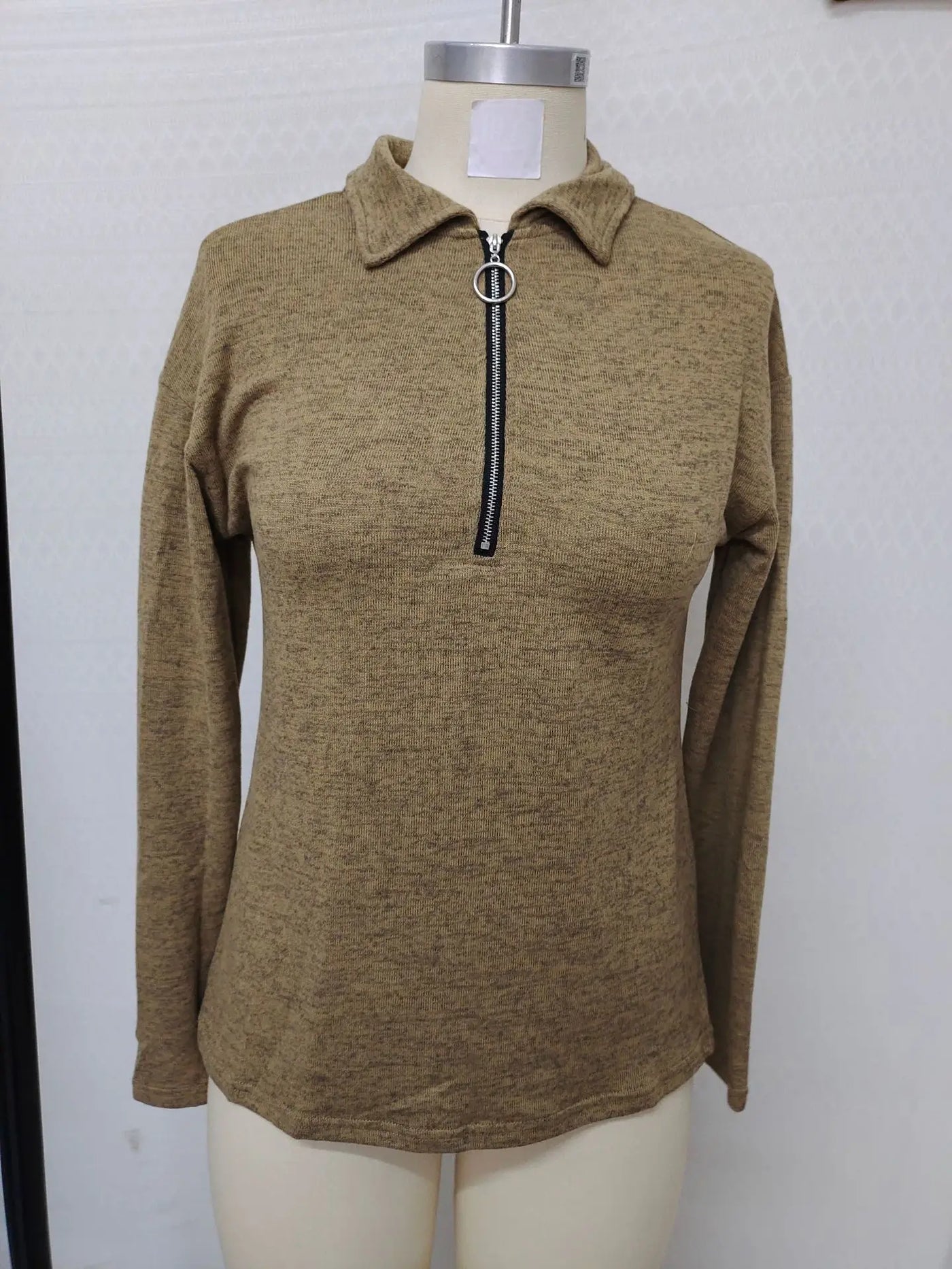 Estrelline | Pull Décontracté à Col Zippé