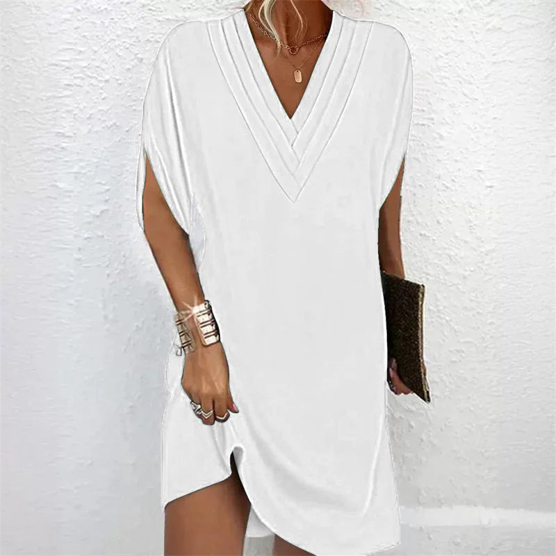 Thalie | Robe Décontractée à Manches Chauve-Souris
