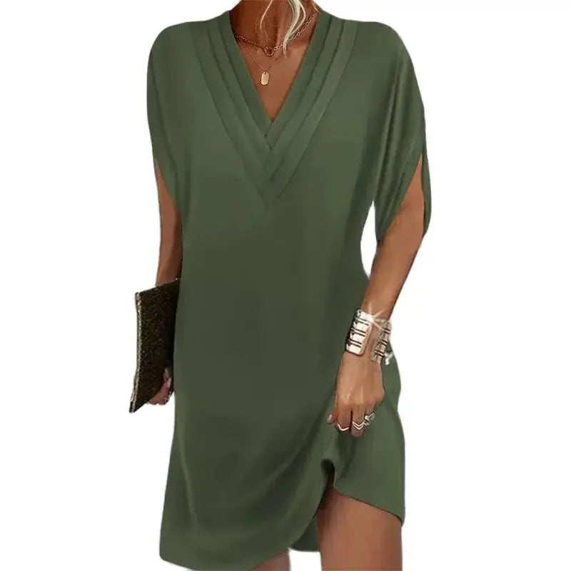 Thalie | Robe Décontractée à Manches Chauve-Souris