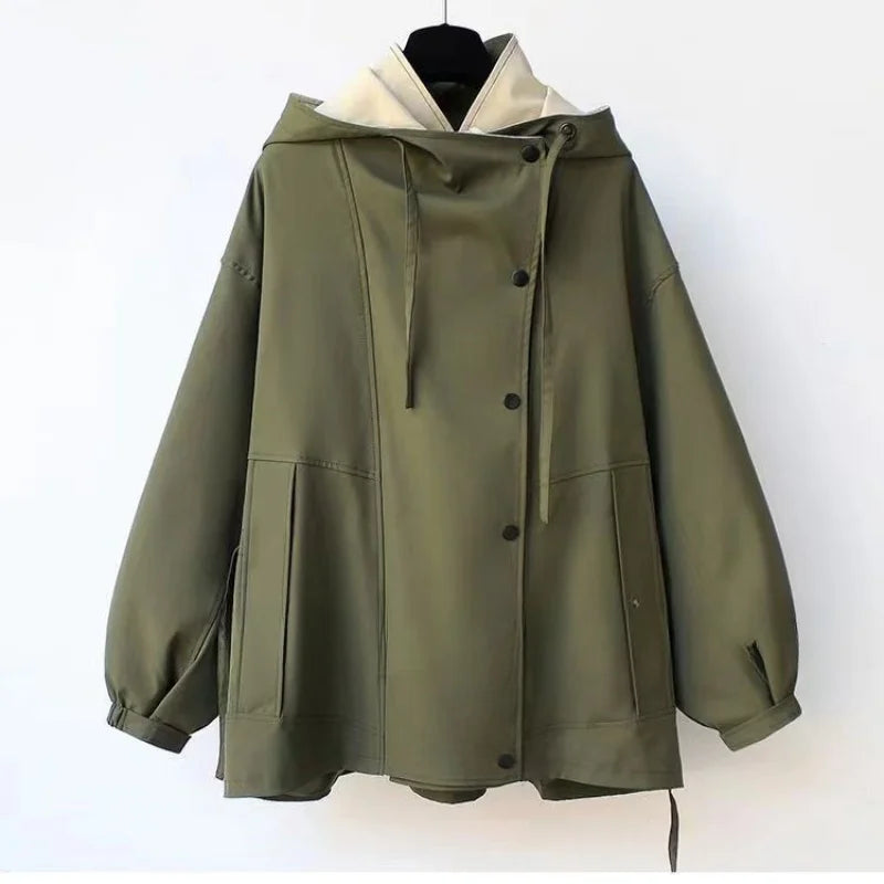 Léovadia | Manteau Coupe-Vent Tendance à Capuche