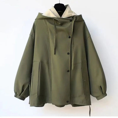 Léovadia | Manteau Coupe-Vent Tendance à Capuche