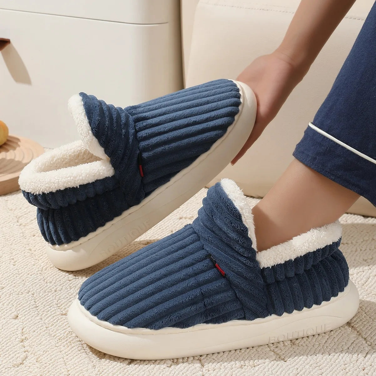 Florianne | Chaussons d’Hiver Chauds et Confortables
