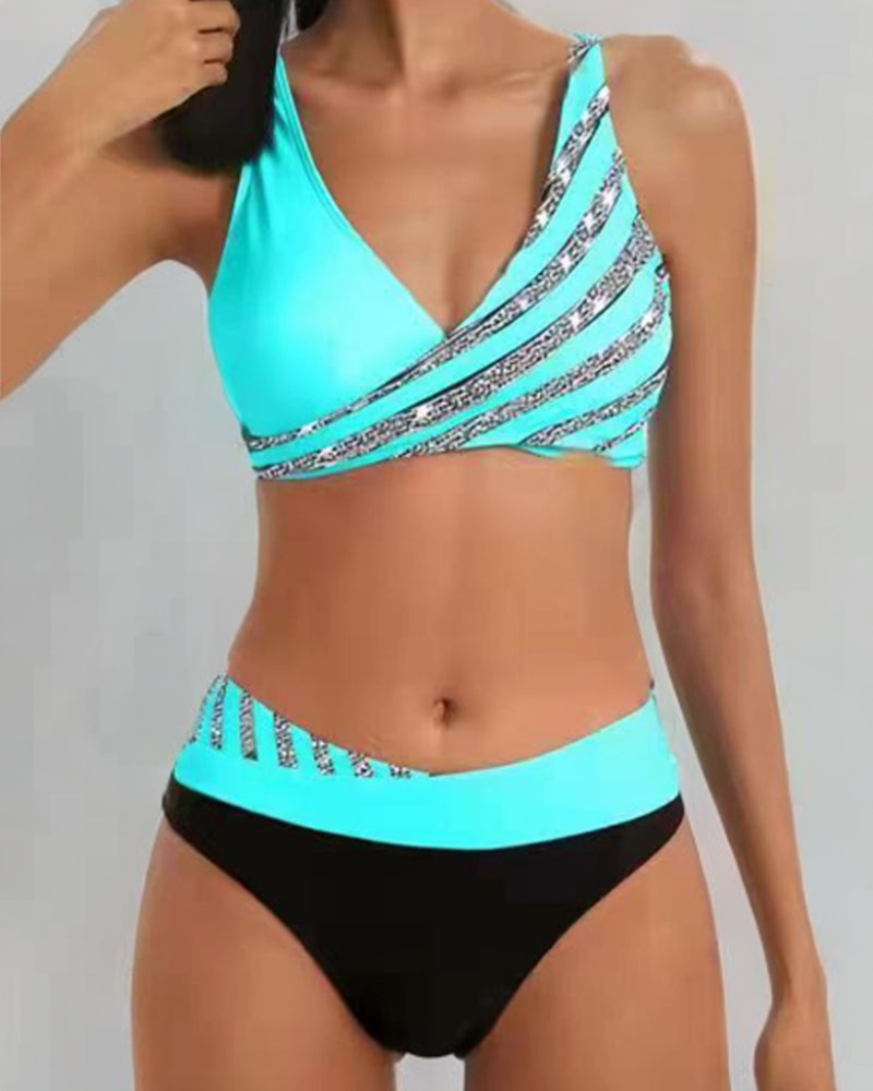 Apolline | Bikini Imprimé en Teintes Chaudes