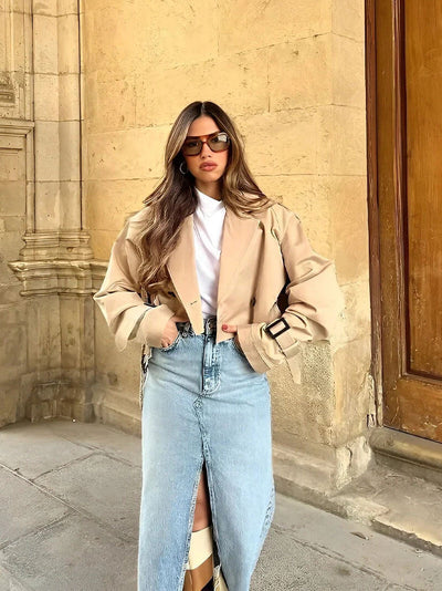 Emeraude | Manteau trench court