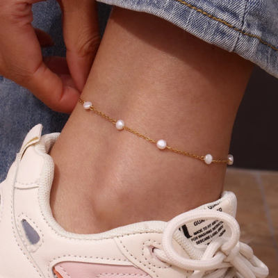 Faustina | Bracelet de Cheville en Perles