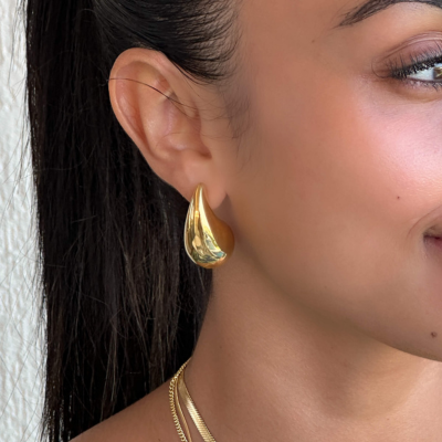 Cléophée | Boucles d’Oreilles Goutte d’Eau