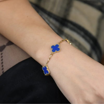 Ameline | Bracelet Floral Plaqué Or