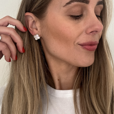 Aglaé | Boucles d’Oreilles Élégantes Trèfle