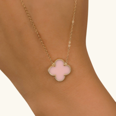 Bérengère | Collier Élégant Trèfle Noir