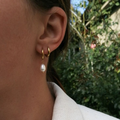 Ercilia | Boucles d'Oreilles Perle Élégantes