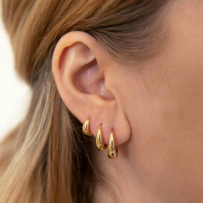 Élida | Mini Boucles d'Oreilles Dorées