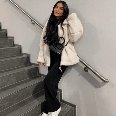 Emerine | Manteau en teddy ultra-doux