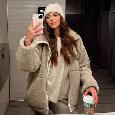 Emerine | Manteau en teddy ultra-doux