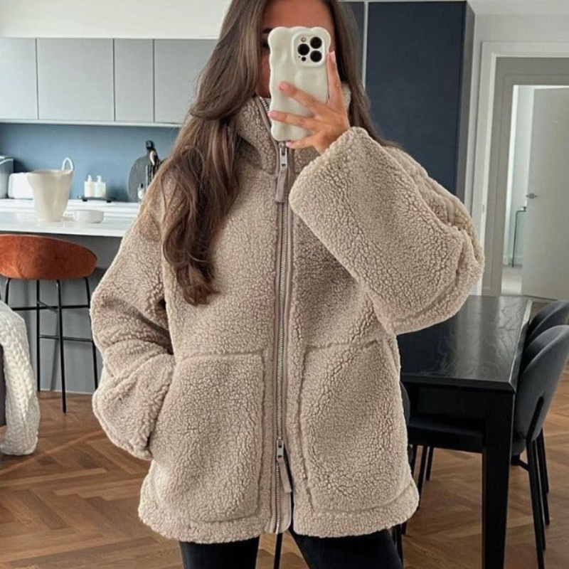 Emerine | Manteau en teddy ultra-doux