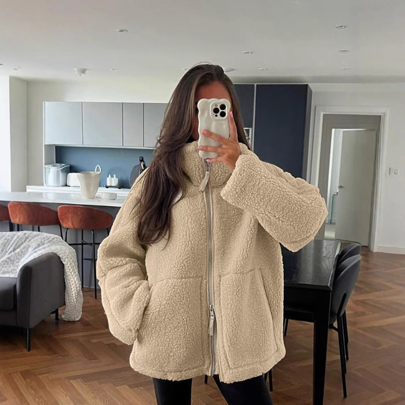 Emerine | Manteau en teddy ultra-doux