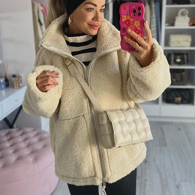 Emerine | Manteau en teddy ultra-doux
