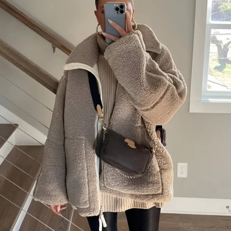 Emerine | Manteau en teddy ultra-doux