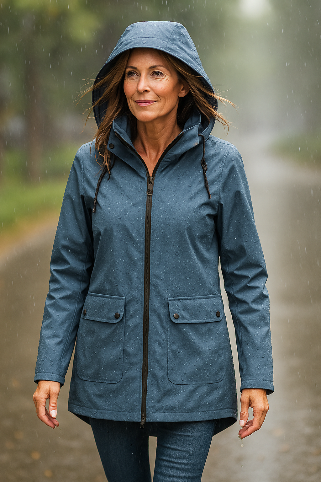 Ombelinea | Veste imperméable légère avec capuche