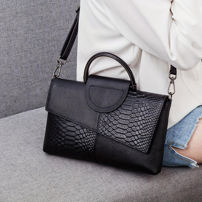 Mélisande | Sac de luxe à motif crocodile