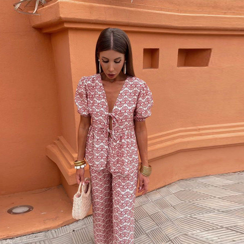 Blandine | Ensemble Casual Imprimé
