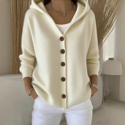 Cléophina | Gilet à capuche boutonné
