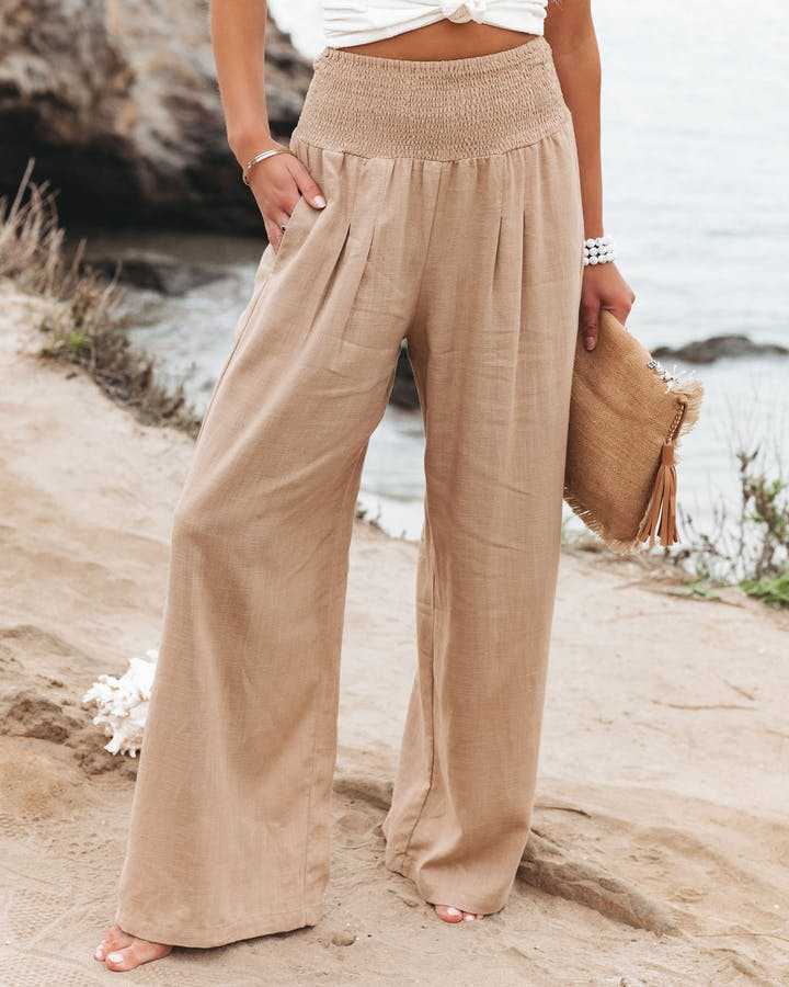 Clarisse Mae | Pantalon Flottant à Jambes Évasées