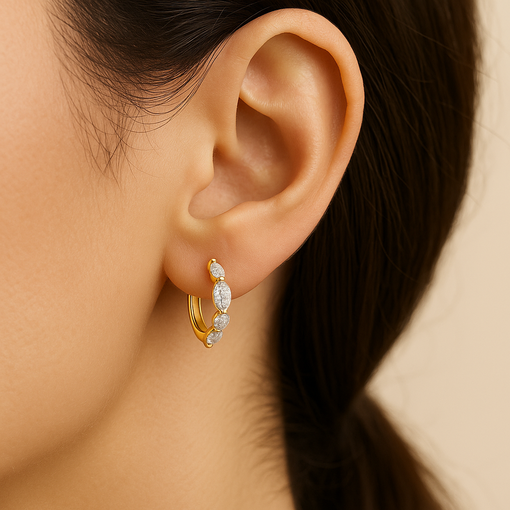 Alvéra | Boucles d’Oreilles Diamantées Élégantes
