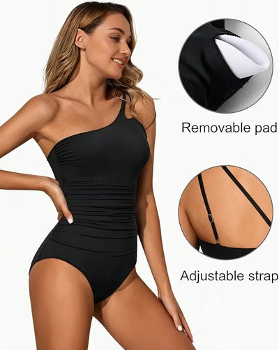 Lila | Maillot de bain à épaule unique