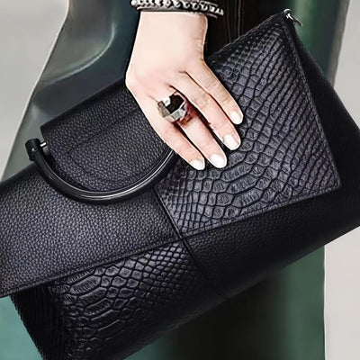 Mélisande | Sac de luxe à motif crocodile