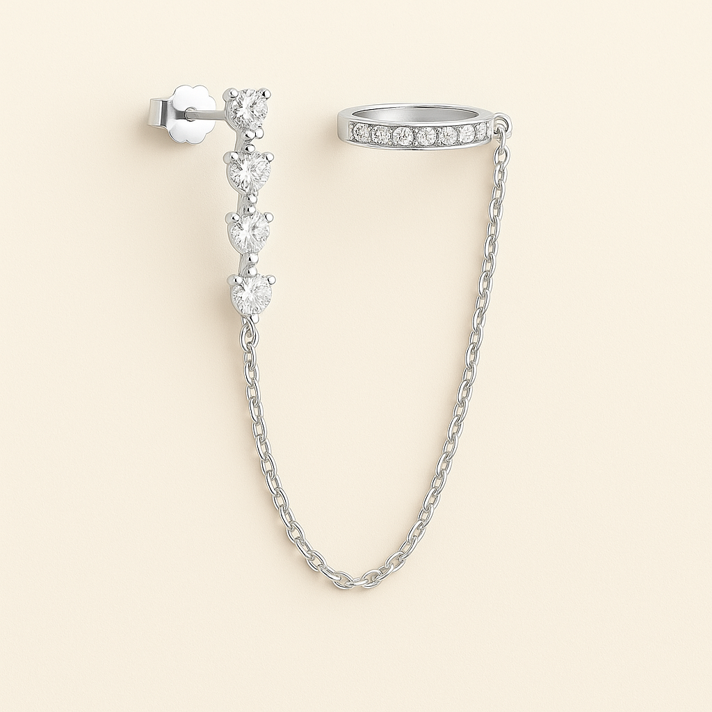 Léonilda | Boucles d'Oreilles Manchet Élégantes