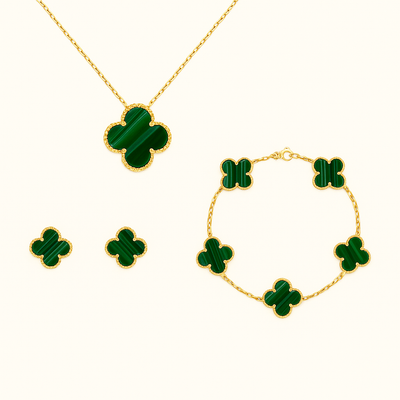 Esméralda | Ensemble Collier, Bracelet et Boucles d’Oreilles