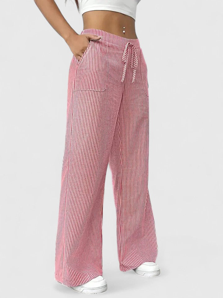 Anastasie | Pantalon ample à rayures