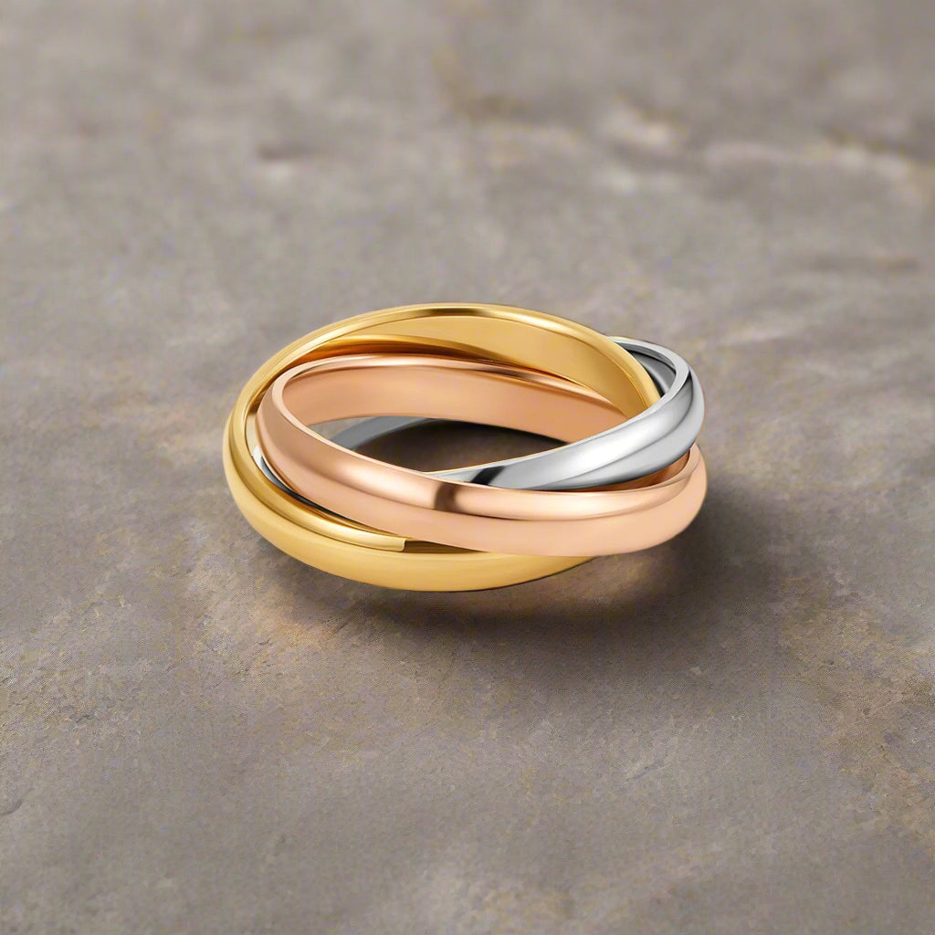 Ethelle | Bague Élégante Tricolore