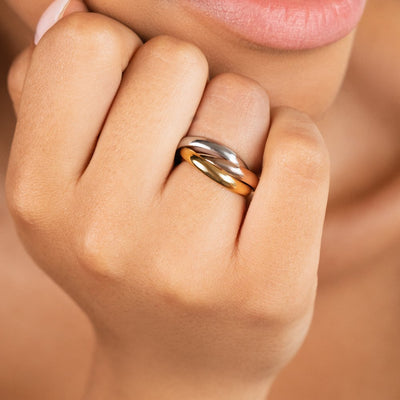 Ethelle | Bague Élégante Tricolore
