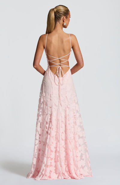 Céphise | Robe longue en dentelle délicate