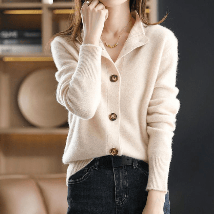 Philomène Rose | Gilet en Cachemire Tricoté