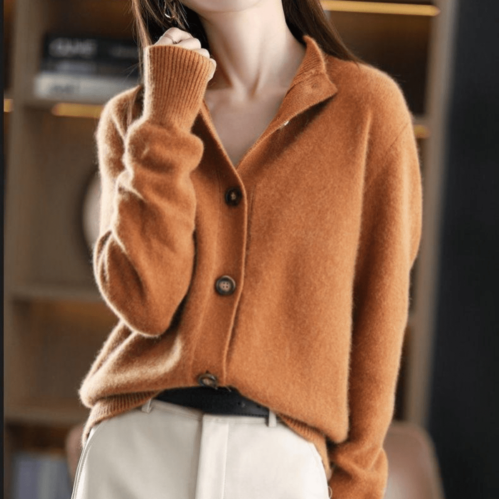 Philomène Rose | Gilet en Cachemire Tricoté