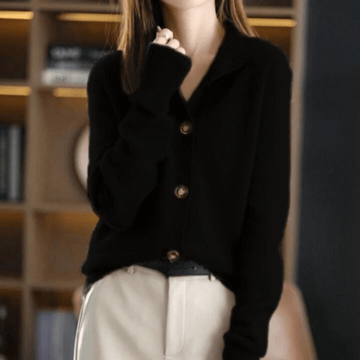 Philomène Rose | Gilet en Cachemire Tricoté