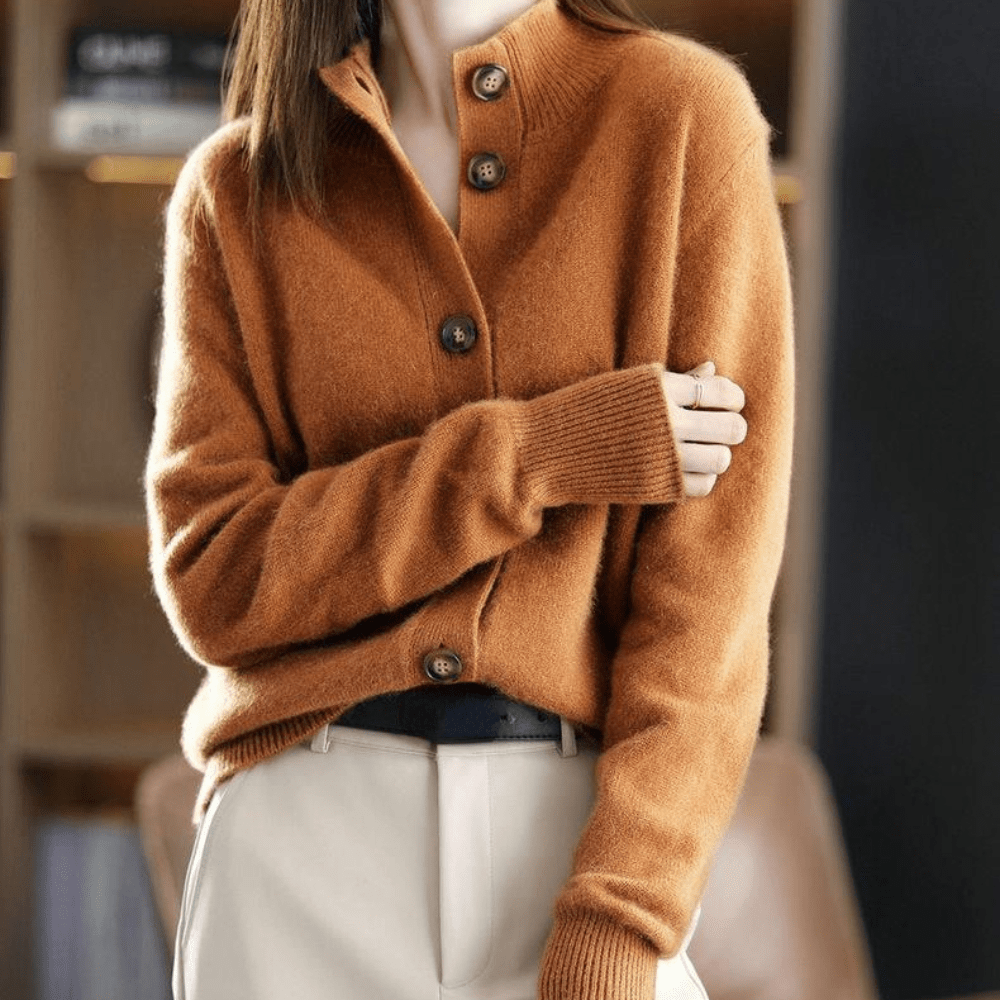 Philomène Rose | Gilet en Cachemire Tricoté