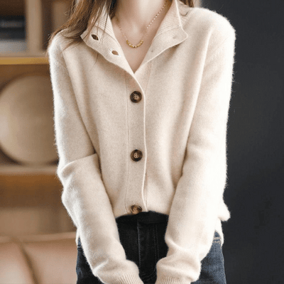 Philomène Rose | Gilet en Cachemire Tricoté