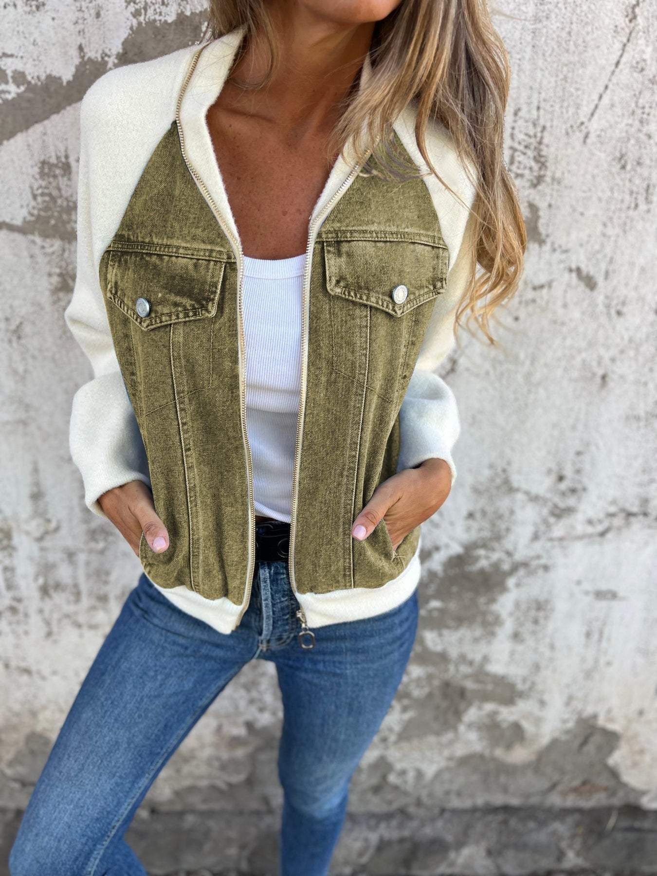 Célina Marisse | Veste En Jean Élégante