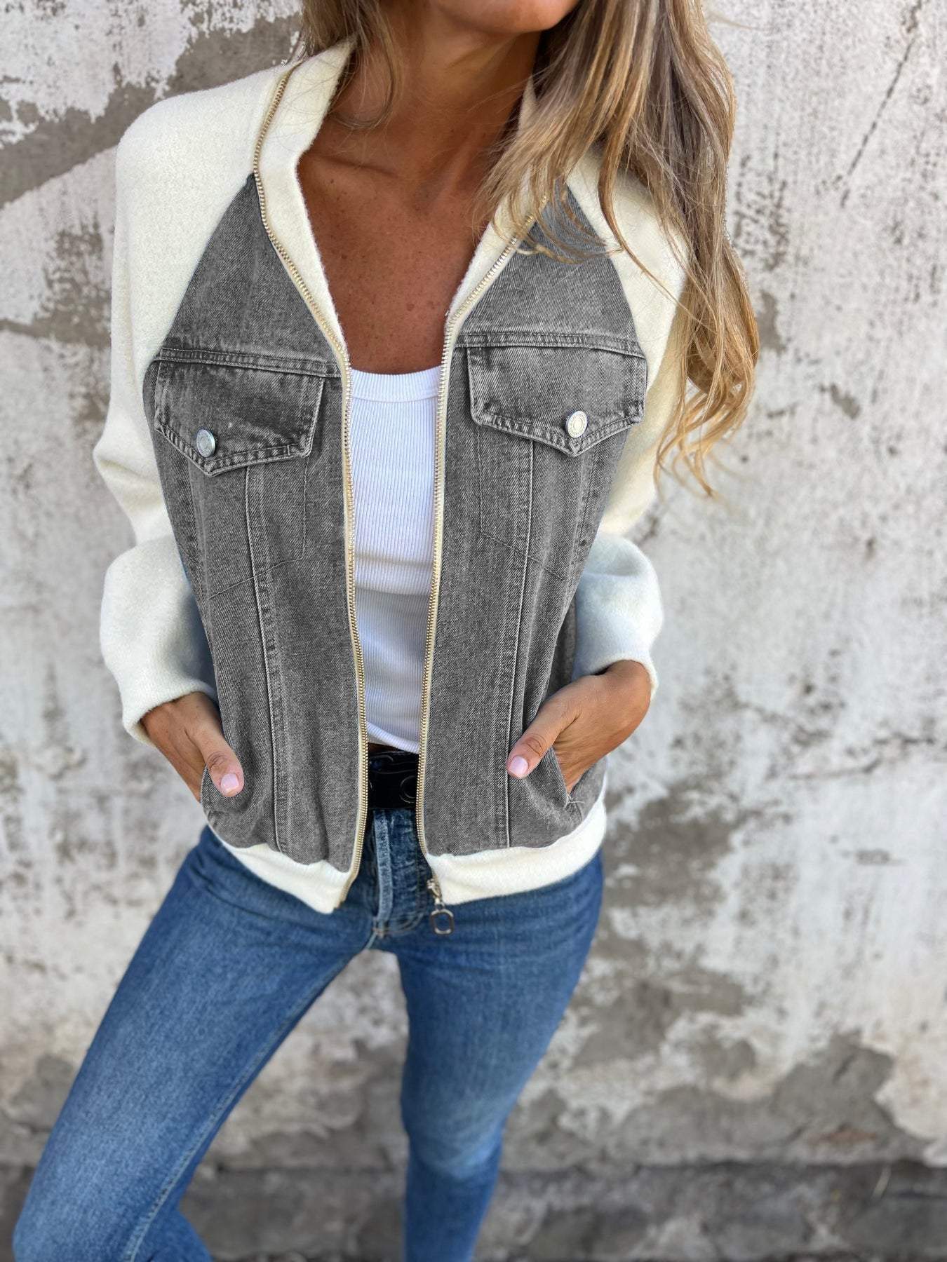 Célina Marisse | Veste En Jean Élégante