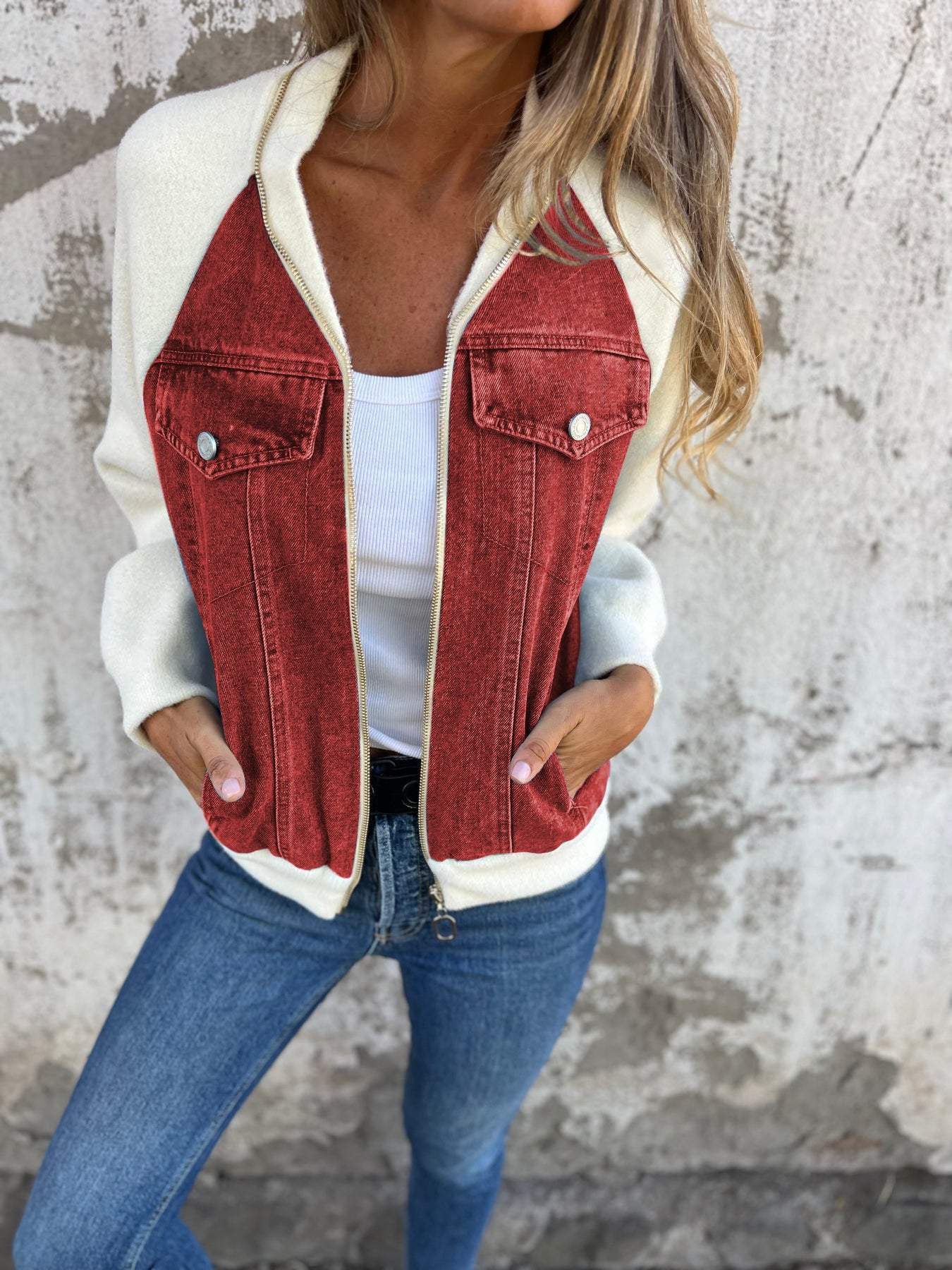 Célina Marisse | Veste En Jean Élégante