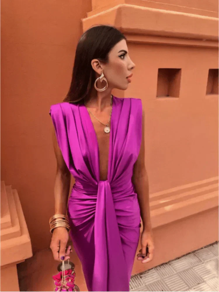 Quitterie | Robe Satinée Luxe