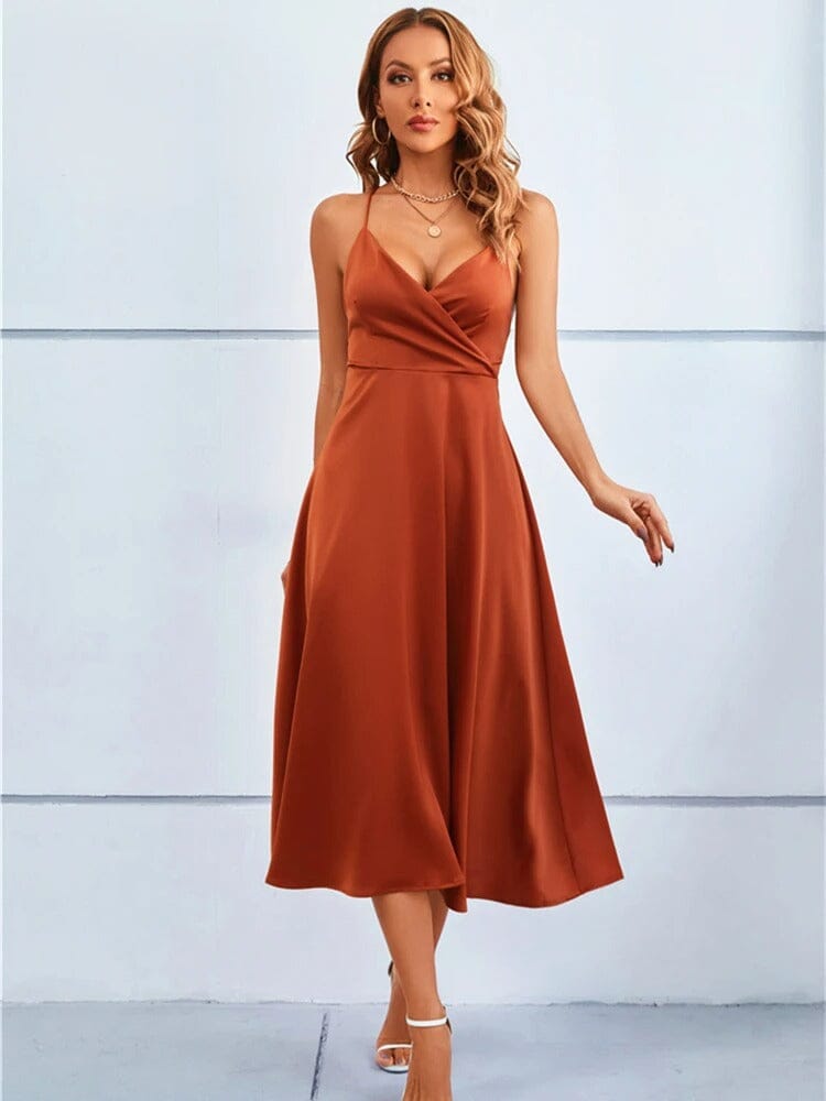 Cybèle | Maxi Robe en Soie Sans Bretelles de Luxe
