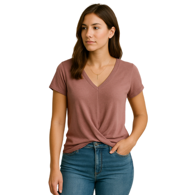 Milana | T-shirt décontracté avec décolleté en V