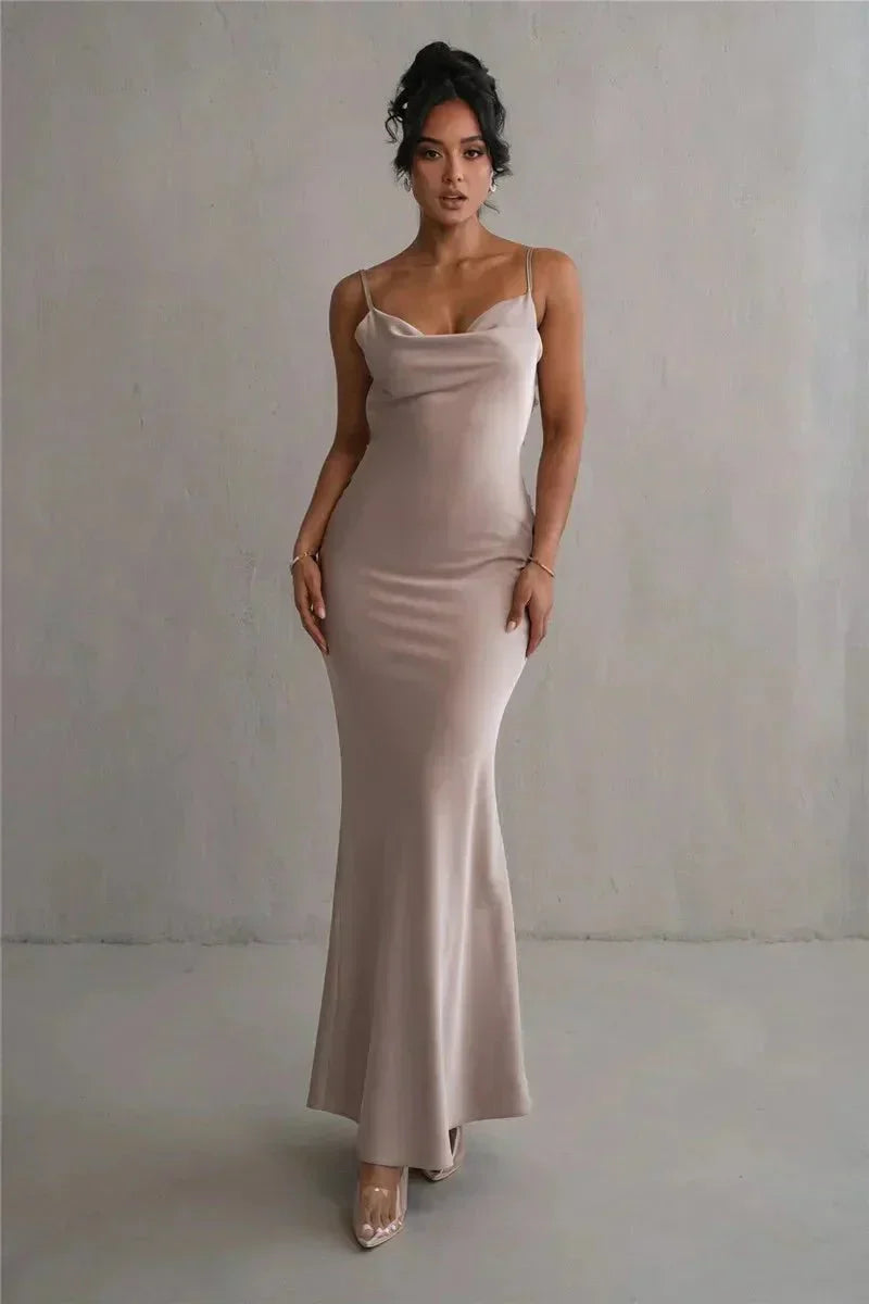 Anaïse | Robe de Soirée en Soie Luxueuse avec Volants