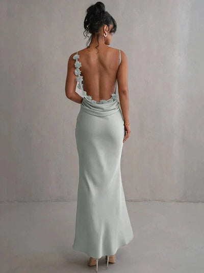 Anaïse | Robe de Soirée en Soie Luxueuse avec Volants